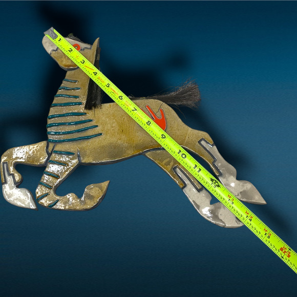 Vintage 1995 Native American Pawnee Austin Real Rider Sioux Pony Pottery Decor - Picture 7 of 8